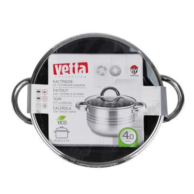 VETTA Фултон Кастрюля 22х12,5см, 4,0л, со стекл. крышкой