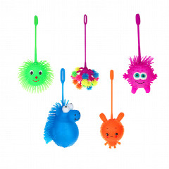 LASTIKS Игрушка пушистая резиновая, 8-11см, резина, 6 цветов