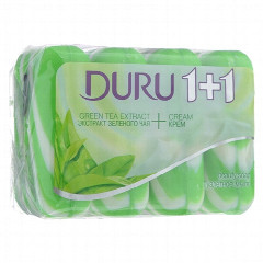 Мыло Duru «Зеленый чай, 1+1 (4 шт)», 90 г