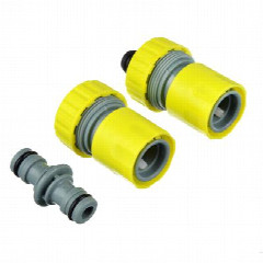 INBLOOM Набор для полива (2 коннектора d3/4" + соединитель штуцерный), пластик 21х13х4,5