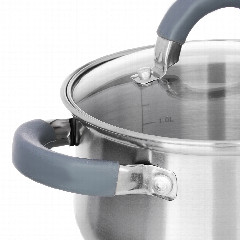 VETTA Вена Кастрюля 16х9,5см. 1,9л. со стекл. крышкой, индукция