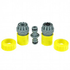 INBLOOM Набор для полива (2 коннектора d3/4" + соединитель штуцерный), пластик 21х13х4,5