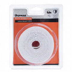 ЕРМАК Лента бордюрная самоклеящаяся белая 60ммх3,35м, полиэтилен