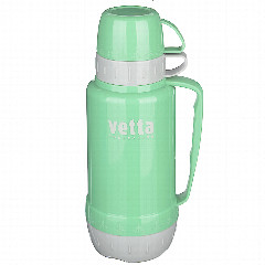 VETTA Термос стеклянная колба "Туристический" 1,00л (2 чашки), 4 цвета 2644H/4