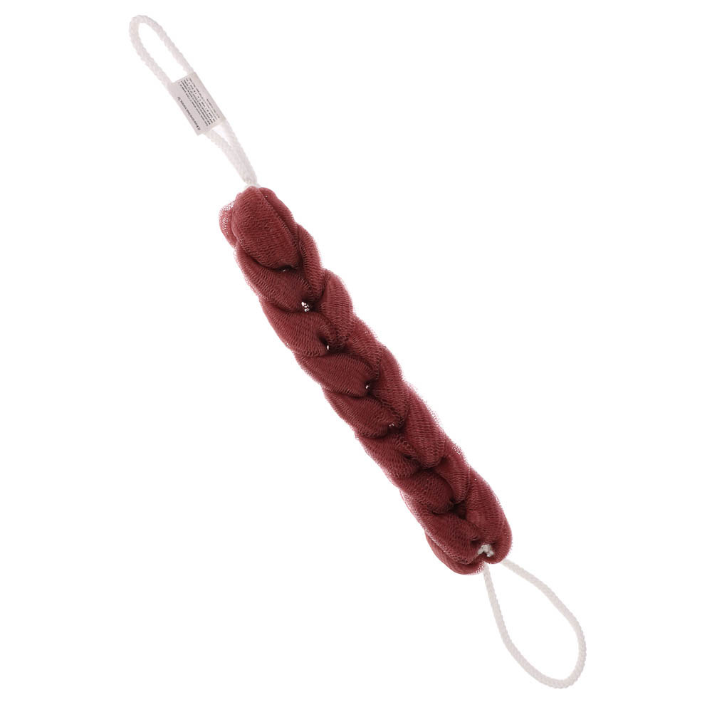 Мочалка косичка тм ЮL банная, полиэтилен, 70гр, 4-6 цветов