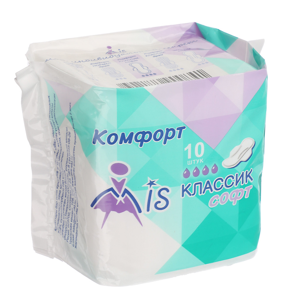 Прокладки гигиенические Mis классик софт, 4 капли, п/э, 10 шт