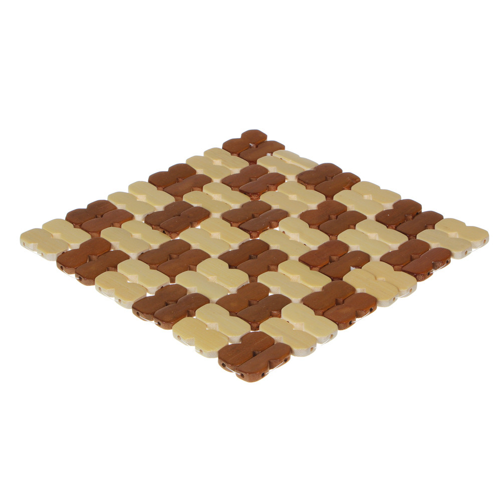 Подставка под горячее бамбук "Клетка" 20x20см GD007-3