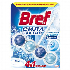 Чистящее средство для унитаза Bref «Океанский бриз, 4в1 формула», 51г
