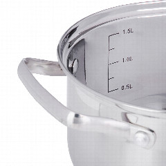 Кастрюля 1,9 л VETTA Берн, со стеклянной крышкой, индукция