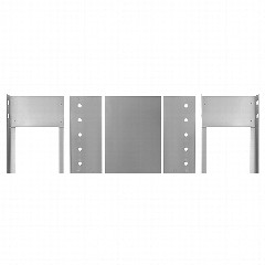 Мангал сборный 40x25x40 см, сталь 0,5 мм, "Эконом"