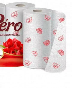 П.Б. Pero Tulip 2сл 2рул, белый цв. 1/12
