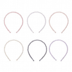 ЮНИLOOK Ободок для волос, 0,8см, пластик, 6 цветов, ACS-108