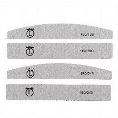 Пилка шлифовальная тм ЮL 2-х сторонняя, 100/180 и 180/240 грит, ЭВА, пластик, 17,8 см, 2 формы