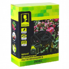 INBLOOM Шланг поливочный растягивающийся люкс 22м, с пистолетом-распылителем 8 режимов 25х22х7,5