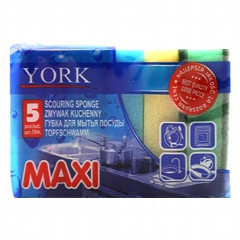 Губка для посуды York  «MAXI «, 5 шт