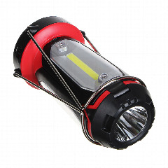 Фонарь светильник тм ЕРМАК, 1 LED, 3 COB, 800мАч, USB, 15х8.5х8.5см, 6 режимов, пластик