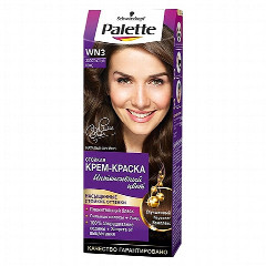 Краска для волос Palette «Золотистый кофе, интенсивный цвет, улучшенный кератин-комплекс, оттенок WN3», 1 шт