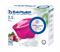 Кувшин-фильтр Барьер Танго антрацит с узором