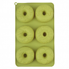 VETTA Форма силиконовая 6 ячеек, 27x16,5x3см "Пончики", 3 цвета
