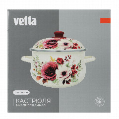 Кастрюля эмалированная VETTA Лаура, 18см, 2л, индукция