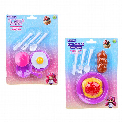 ИГРОЛЕНД Набор игровой, посудка с продуктами, кукольный завтрак, PP, ABS, 16х3,5х22 см