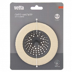 VETTA Сито-фильтр для раковины, 2,5х11(6,5)см, силикон, пластик