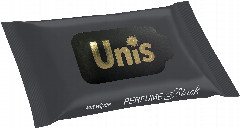 Салфетки влажные ТМ Unis антибактериальные Perfume Black 15шт. 1/36