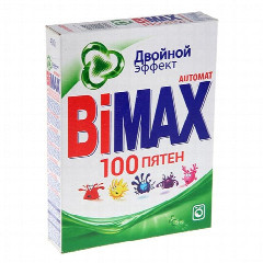 Стиральный порошок для ручной стирки BiMAX «Двойной эффект, 100 пятен», 400 г