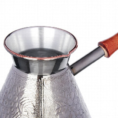 Турка для кофе 540мл, медная, 2 дизайна, арт ПОС62