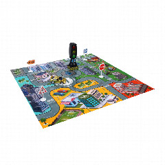 Игровой набор, тм ИГРОЛЕНД, "Светофор", машинка, дорожные знаки, свет, звук, инерция, 3хLR44, PP