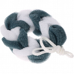 Мочалка косичка тм ЮL банная, полиэтилен, 70гр, 4-6 цветов