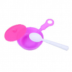 ИГРОЛЕНД Набор игровой, посудка с продуктами, кукольный завтрак, PP, ABS, 16х3,5х22 см