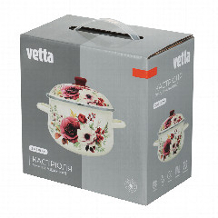 Кастрюля эмалированная VETTA Лаура, 18см, 2л, индукция