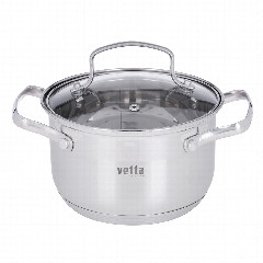 Кастрюля 1,9 л VETTA Берн, со стеклянной крышкой, индукция