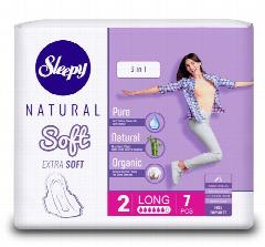 Слипи Натурал прокл. Soft классик Нормал 7шт. Длинные 1/24