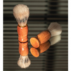 Помазок для бритья тм ЮНИLOOK, пластиковая основа, искусств.ворс 80%, свиной ворс 20%, 9x3см, 2 диз