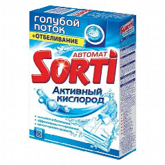 Стиральный порошок Sorti «Активный кислород, голубой поток + отбеливание», 350 г