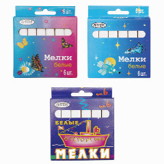 Мел белый 6шт " Алгем ". НБМ-6