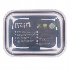 VETTA Контейнер для продуктов на защелках 1000мл, жаропрочное стекло