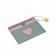Кардхолдер с окном 3 отделения тм ЮL Sweet Heart, ПВХ, 10,5х7,5см, 4 цвета, С394-1Н