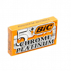 Лезвия двусторонние BIC Chrome Platinum К5, к/у, 5шт