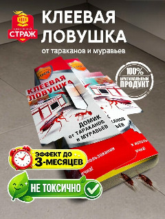 Клеевая ловушка (домик) стандартная 1шт Бдительный СТРАЖ. ST-920