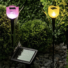 INBLOOM Фонарь на солн батарее 30х4.8см, 1LED, белый, 1.2V 40mAh Ni-MH, пластик