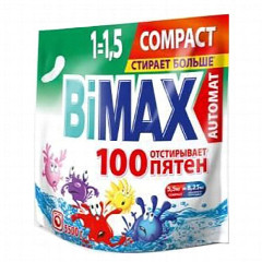 Стиральный порошок BiMAX «Двойной эффект, 100 пятен», 1, 5