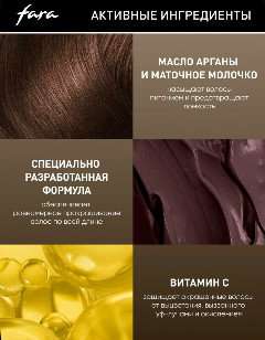 Фара -classic 506-А молочный шоколад 135мл.краска д/волос*3/15