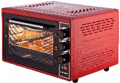 Духовка электрическая KRAFT KF-MO 3800R красная