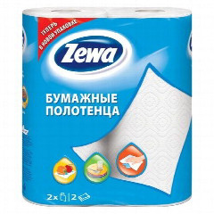Бумажные полотенца Zewa «2-х слойная», 2 шт